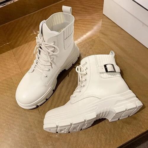 New Arrivals Soft Boots Women Shoes Woman Boots Fashion Round PU Ankle Boots 2021 Winter Elastic Black Boots Comfortable Boots
