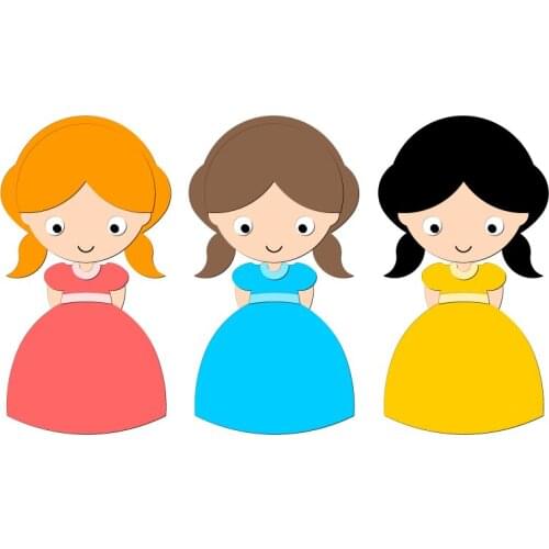 New girl Wooden Die Scrapbooking C2776 Cutting Dies Multiple Sizes Compatible with most die cutting machines