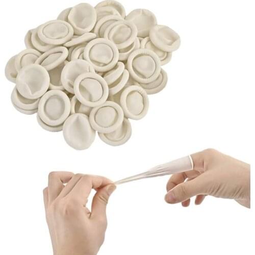 Disposable Latex Finger Cots Anti Static Rubber Fingertip Protective Finger Cots for Electronic Repair Tattoo Handmade Apply