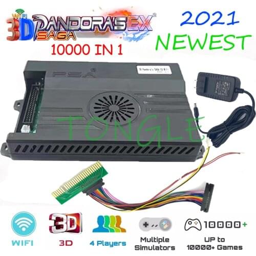 Pandora Box 3d Saga EX Built-in 64g 6800 And 128g 8000 Game 3D Save Function Multiplayer Joysticks Arcade Game Console