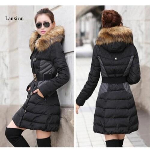 Women Winter Jackets Hooded Warm Parkas Thick Coats Solid Vintage Female Jacket Casual Outwears Windbreaker Women Clothing