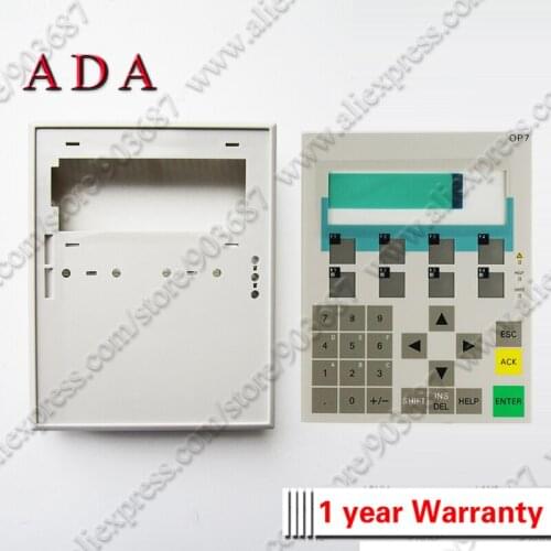 Front Plastic Housing for 6AV3607-1JC00-0AX0 6AV3 607-1JC00-0AX0 OP7 Front Case Cover Shell + Membrane Keyboard Keypad
