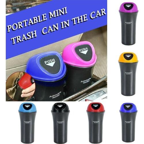 Car Trash Garbage Can Auto Trash Dust Case Holder Bin Box Car-styling Can Vehicle Plastic Trash Bucket