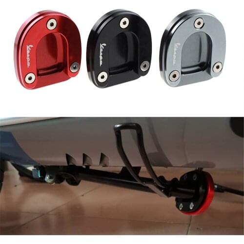 For Vespa gts GTV 300 HPE 2019-2020 Motorcycle Kickstand Foot Side Stand Enlarge Extension Pad Support Plate accessories