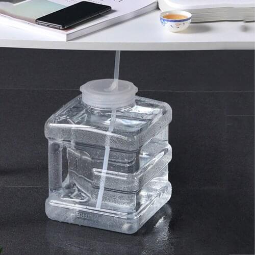 Water Storage Container 5L Food Grade PC Transparent Water Bucket Portable Tea Drinking Camp Cooking Supplies