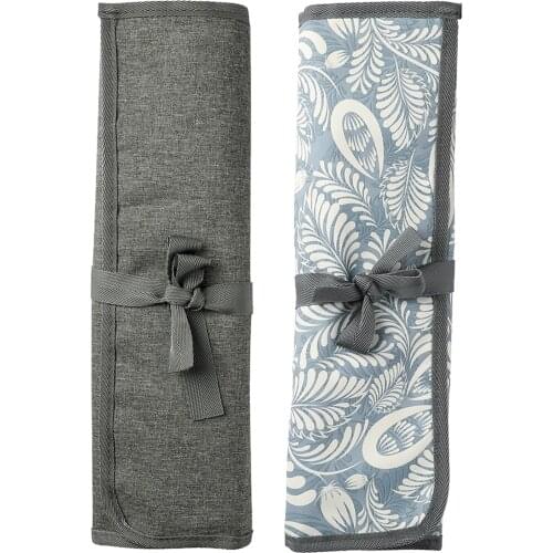 Empty Crochet Hook Case Compact Various Knitting Needles Scissors Ruler Bag