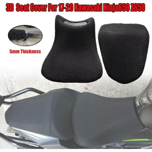 Ninja 650 Z650 Motorcycle Mesh Seat Cover Cushion Guard Waterproof Insulation Net For Kawasaki Ninja650 2017 2018 2019 2020