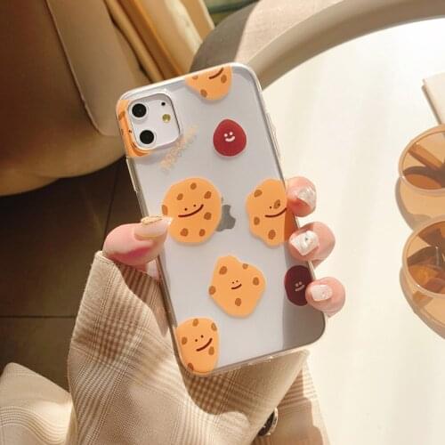 Cute cartoon spot cookie funny Phone Case fot iphone 11 Pro XS MAX X XR 8 6s Plus case silicon for coque iPhone 7 6 Plus cases
