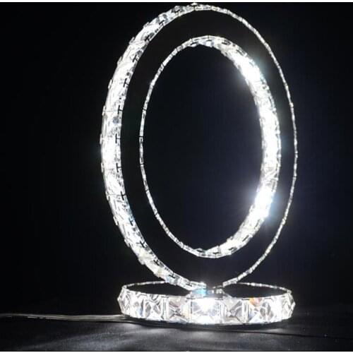 Contemporary led Table Lamps modern crystal Table light Upscale atmosphere Decorative Room Reading Lamp for Bedroom Living room