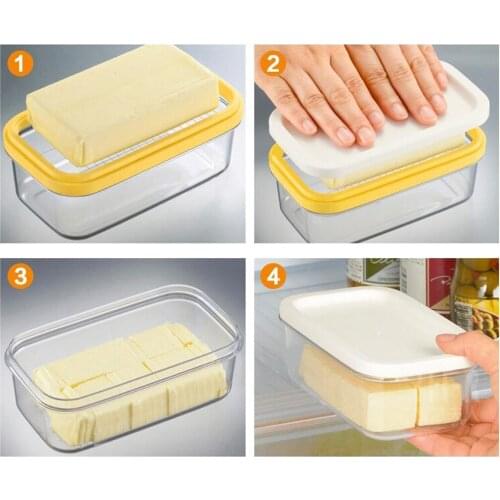 Butter Dish with Lid Plastic Lid for Airtight Storage of Cheese Tray Container