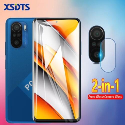 Tempered Glass For Xiaomi Poco F2 F3 M3 X3 NFC Mi 11 10 9 CC9 Pro CC9E SE 10T Lite 9T A3 Full Cover Lens Camera Screen Protector