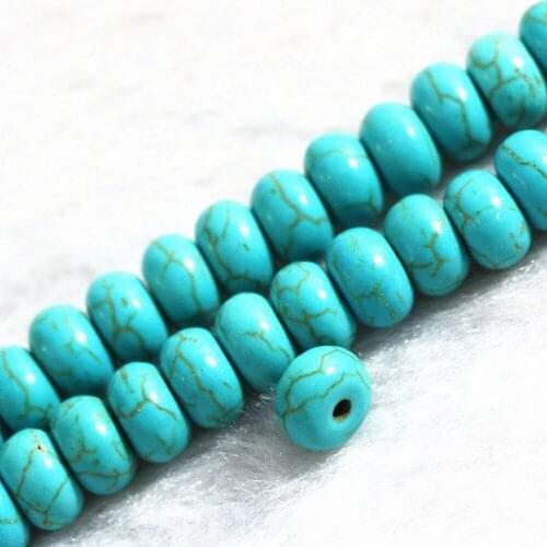 Green Stone 5x8mm Abacus Rondelle Shape Loose Beads Hot Sale Fashion Women Diy Jewelry Findings Accessories Spacers 15inch B279