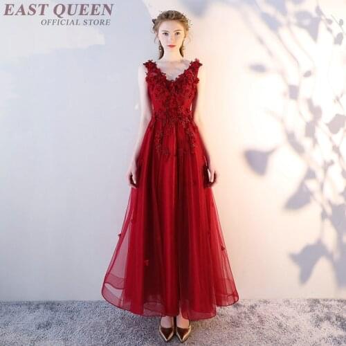 Sundresses womens summer red long tunic chinese traditional dress Cheongsam mordern Sexy Chinese tang suit Qipao AA3622 Y