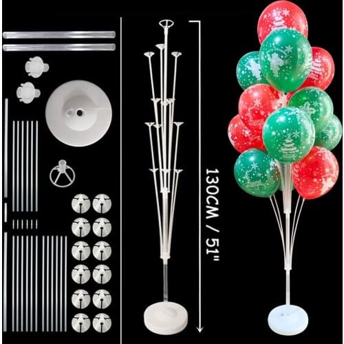 13 Tubes Balloon Stand Holder Column Confetti Balloons Happy Birthday Ballon Kids Baby Shower Wedding Party Decoration Noel
