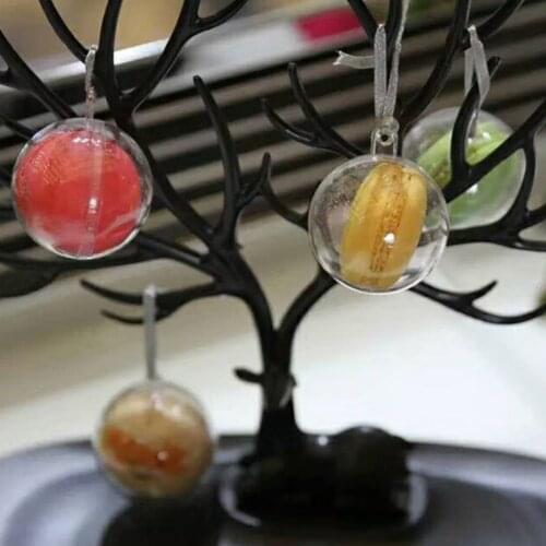 15 pcs Macarons Box Transparent Packing Case Storage Ball Cookie Container for Wedding Birthday Gift Organizer Packaging Box