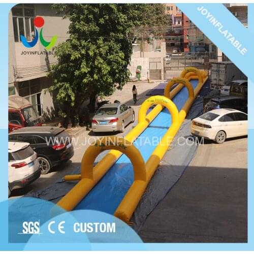 40M Long PVC Inflatable Slip N Water Slide with Pond for Summer