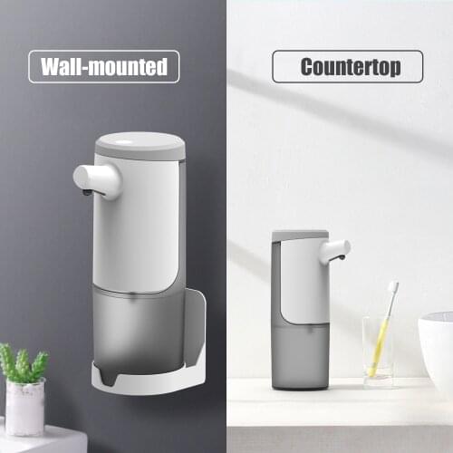 450mL Automatic Soap Dispenser Foam/Liquid Infrared Hand-free Touchless Soap Dispenser Foam Auto Hand for Bathroom Kitchen