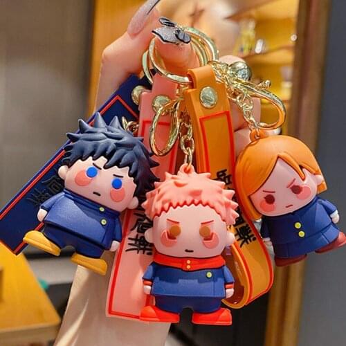 Anime Jujutsu Kaisen Key Chain PVC Toy Keychain Car Key Ring Pendant Gifts