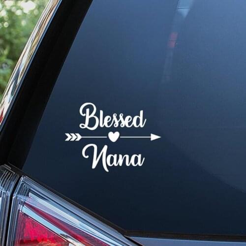 Black/Sliver Blessing Pattern Funny Car Stickers Window Decal Vinyl Car Decals Car Rear windshield Modern Style S330