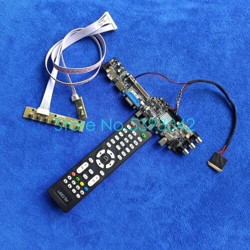 Fit LTN156AT02-F01/L01/P01/P06/P09 40Pin LVDS 1366*768 VGA USB LCD screen DVB signal digital 3663 controller drive card kit