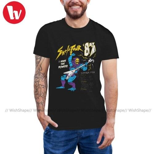 He Man T Shirt Skeletour T-Shirt Print Short Sleeves Tee Shirt Summer XXX Man 100 Cotton Fun Tshirt