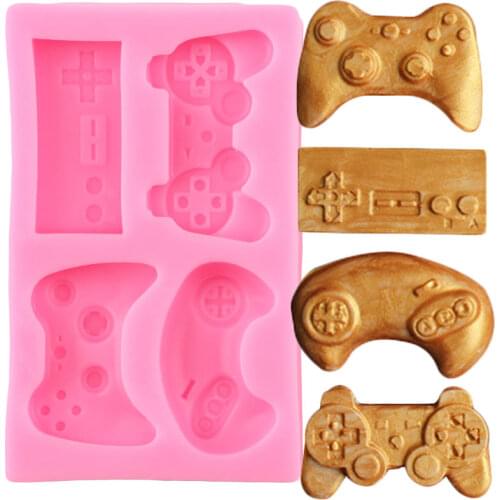 Keyboard Silicone Molds Controller Gamepad Game Fondant Mold Baby Party Cake Decorating Tools Candy Clay Chocolate Moulds
