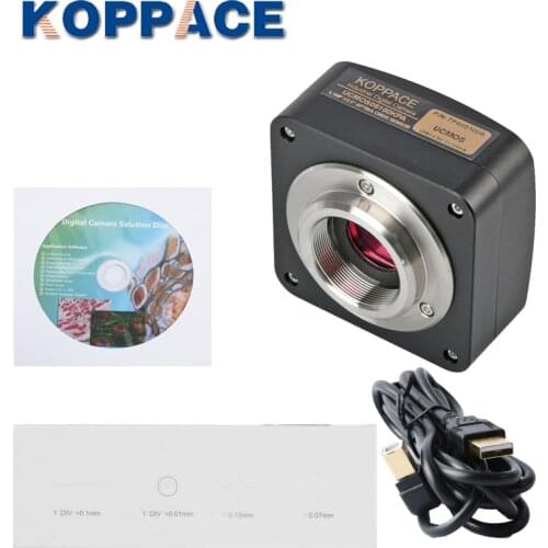 KOPPACE USB2.0 5 MP Industrial Microscope Camera Support Image And Video Provide Professional Image Measurement Software