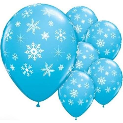 New 12PC Snowflake Latex Balloon Birthday Wedding Christmas party Decorations Unicorn party