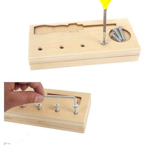 Montessori Screw Driver Board Sets Kids Screw Materials Practical Basic Life Skills Educational Learning Toy For Kids