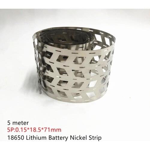 5 meter 5P 18650 lithium battery nickel strip nickel sheets spot welding Battery Nickel plated Nickel belt spot welder