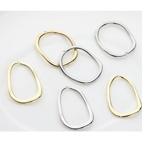 Zinc Alloy Oval Shape Pendant Charms for Jewelry Making Bulk Nickel Free 6pcs/lot