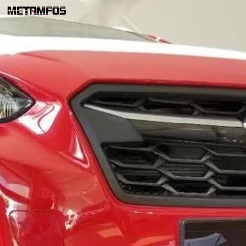 For Subaru XV Crosstrek SUV 2018 2019 2020 Front Center Grille Grill Cover Trim Decoration Sticker Accessories Car Styling