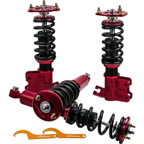 Front+Rear Coilovers Suspension For Nissan S13 180SX 240SX 240SX 1989–1993 Height Shock Absorbers Shuts Coupe Damper