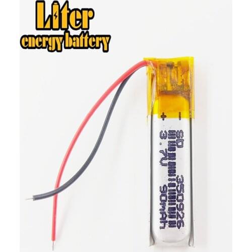 RECHARGEABLE 3.7V 90MAH LI-ION BATTERY 350926 Li-polymer Batteries FOR MP3 MP4 MP5 BLUETOOTH HEADSET GPS