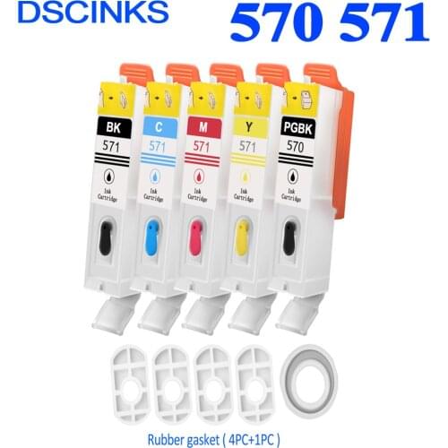 PGI-570 CLI-571 570 571 Refillable InkCartridge for Canon MG5750 MG5751 MG5752 MG5753 MG6850 MG6851 MG6852 MG6853 PGI570 CLI571