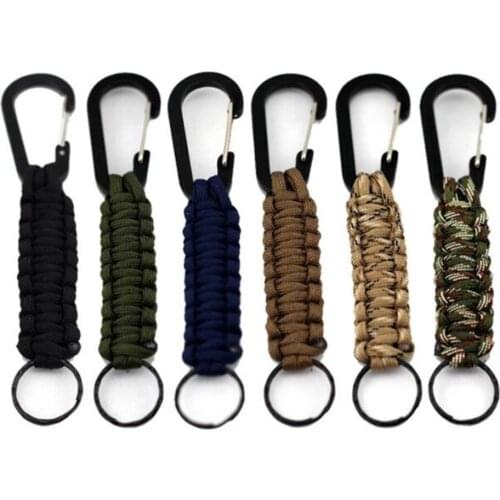 New Polypropylene Paracord Rope Chain Camping Mountaineering Survival Kit Military Emergency Knot KeyChain Cord Outdoor Tools