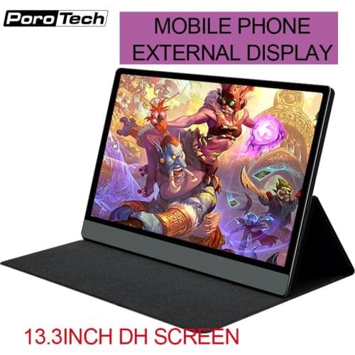 FHD 1080P Portable monitor with 13.3inch screen monitor for Ps4 Xbox Switch gaming laptop PC phone display screen