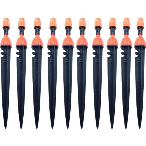 10pcs 360 degrees Garden Watering Sprinklers Drops Sprayed avaialble Adjustable Water Misting Sprinkler for 4/7mm Hose