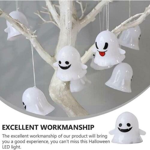 Halloween Ghost Light Cute Expression LED Candle Trick Lantern Party Treat Haloween Halloween For Home Decor Happy Or Decor O1G5
