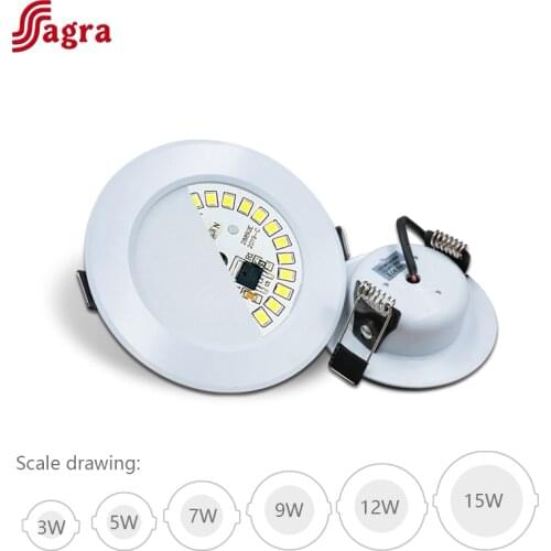 Led Downlight 220V 3W 5W 7W 9W 12W 15W Ceiling Light Recessed Down light Round Led Panel Light LED Spot light Indoor Lighting