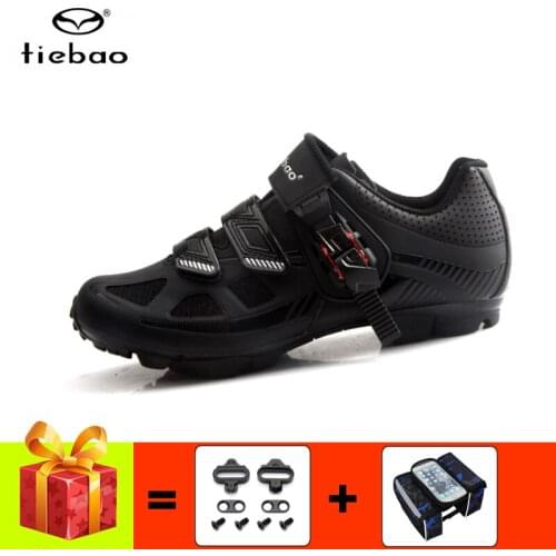 Tiebao men cycling shoes women self-locking sapatilha ciclismo mtb cycling sneakers breathable bicycle racing spinning shoes