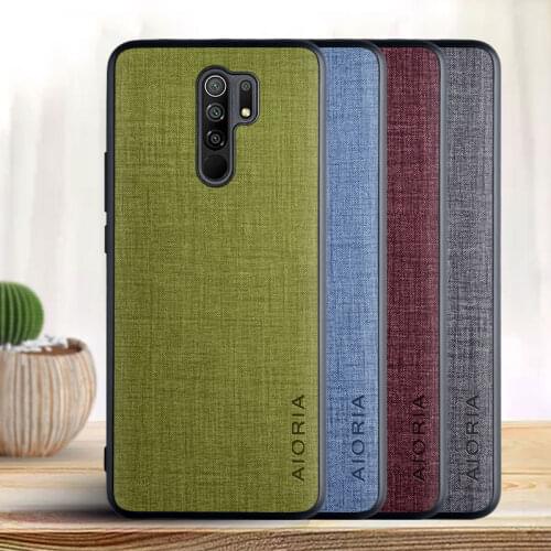 Cross pattern waterproof case for Xiaomi Redmi 9 case cover,TPU+PU 2in1 Material