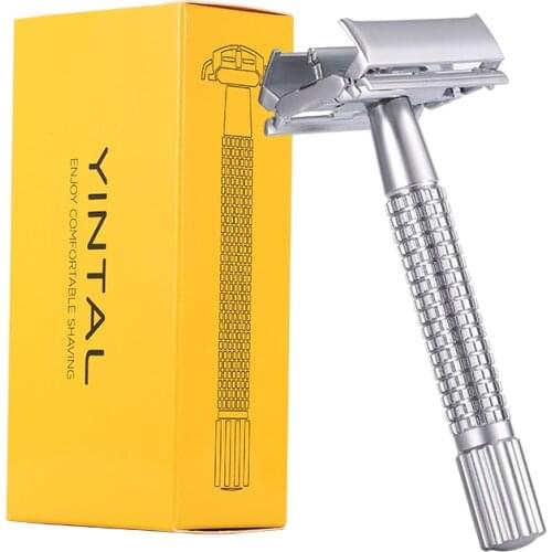 YINTAL Men Shaving Set Safety Razor Manual Shaver Scheermes Classic Face Care Rasoir Old Double Edge Razors
