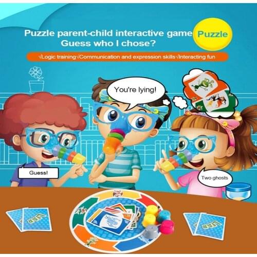 1pc Childrens Cartoon Fun Puzzle Board Game Board Chess Board Liar Game Family Party Game Toy For Baby Kids Gift Toy Sets