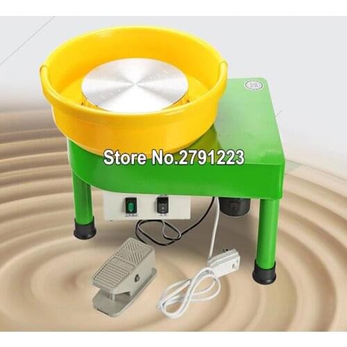 220V green childrens Pottery Forming Machine 250W/150W Electric Pottery Wheel DIY Clay Tool With Tray For Ceramic Work