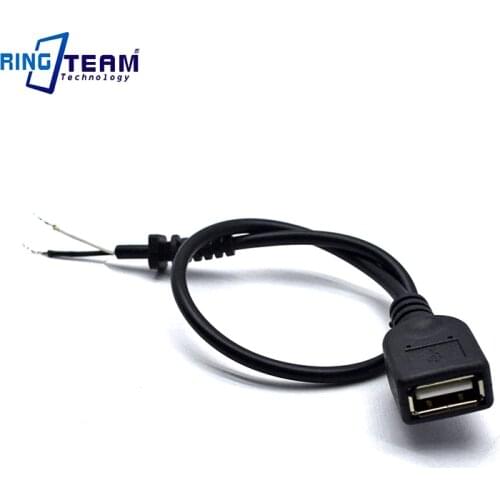 30CM Female USB Extension Cable Power Cord AWM 1185 22AWG VW-1SC 80 300V 18AWG CSA Fits for Digital Cameras MP3 MP4 Mobile Pone