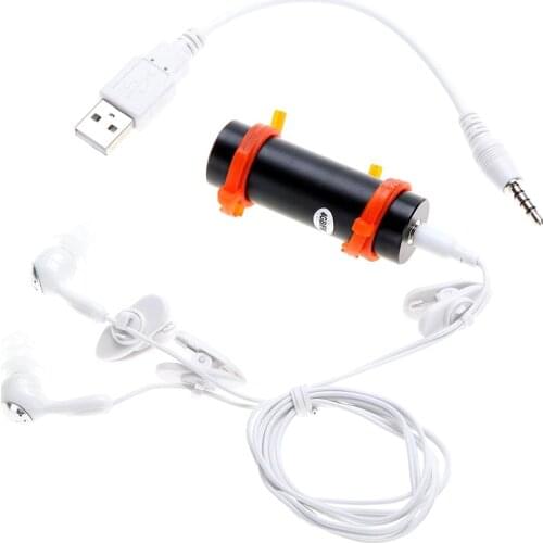 4GB USB MP3 Player waterproof swimming diving surfing black headset FM Radio