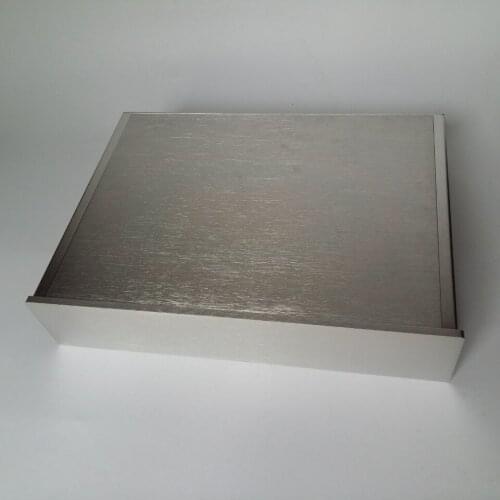 4309 Silver Aluminum Front Tube Amplifier Chassis / AMP Housing / Case / DIY Box (430 * 90 * 311mm)