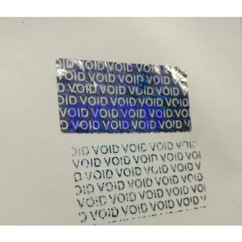 500pc 40*20mm Hologram Security Seal Tamper Proof Warranty Void Label Stickers