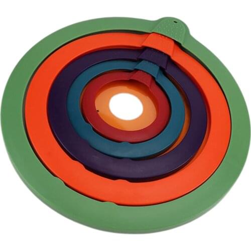 5PCS Silicone Lids Food Bowl Storage Vacuum Seals Cover Food Fresh BPA-Free